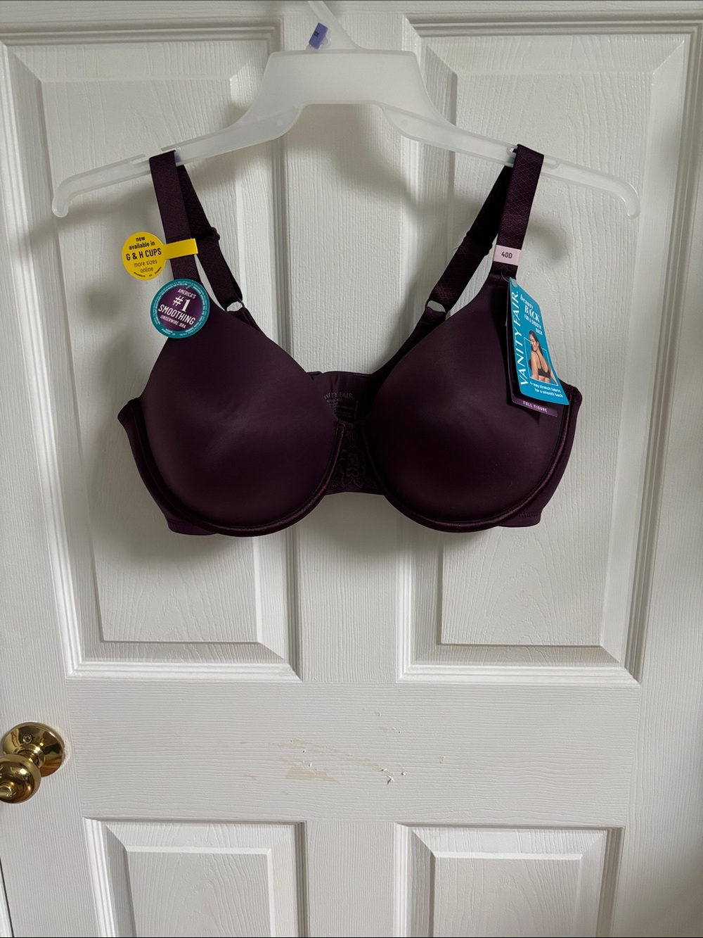 Vanity Fair Full-Coverage Underwire Bra in Deep Plum